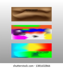 Vector abstract design banner web template. 