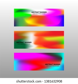 Vector abstract design banner web template.