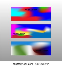 Vector abstract design banner web template.