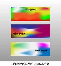Vector abstract design banner web template.