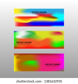 Vector abstract design banner web template. 