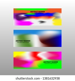 Vector abstract design banner web template.