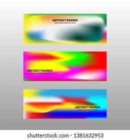 Vector abstract design banner web template.
