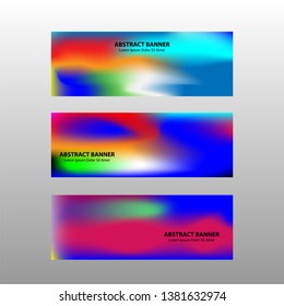 Vector abstract design banner web template. 