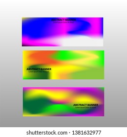 Vector abstract design banner web template. 