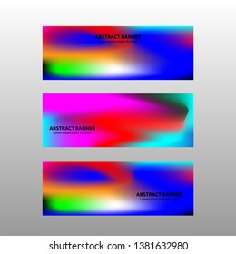 Vector abstract design banner web template. 