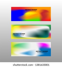 Vector abstract design banner web template. 