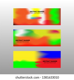 Vector abstract design banner web template. 