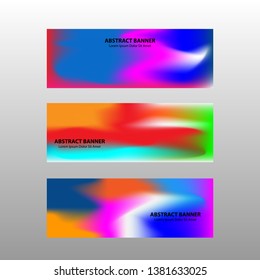 Vector abstract design banner web template. 