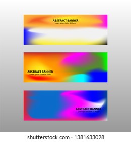 Vector abstract design banner web template. 