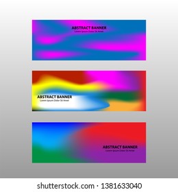 Vector abstract design banner web template. 
