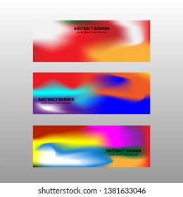 Vector abstract design banner web template.