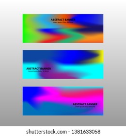 Vector abstract design banner web template. 