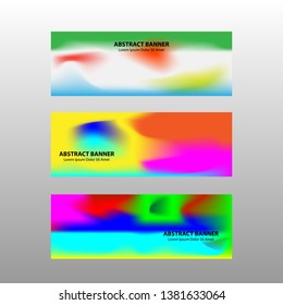 Vector abstract design banner web template.