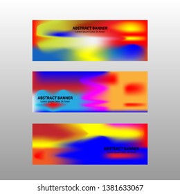 Vector abstract design banner web template. 