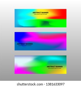Vector abstract design banner web template. 