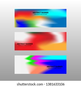 Vector abstract design banner web template. 