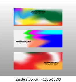 Vector abstract design banner web template. 