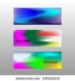 Vector abstract design banner web template. 