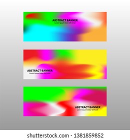 Vector abstract design banner web template.