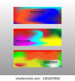 Vector abstract design banner web template.