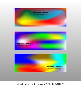 Vector abstract design banner web template.