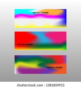 Vector abstract design banner web template.