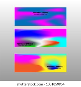 Vector abstract design banner web template.