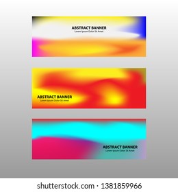 Vector abstract design banner web template.