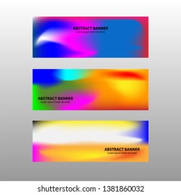 Vector abstract design banner web template. 