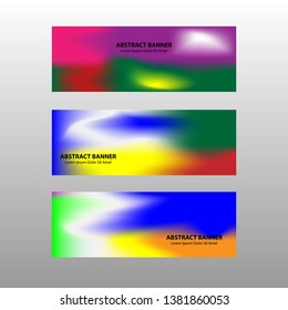 Vector abstract design banner web template.