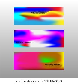 Vector abstract design banner web template.