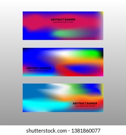 Vector abstract design banner web template.