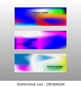 Vector abstract design banner web template.