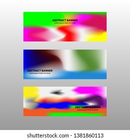Vector abstract design banner web template.