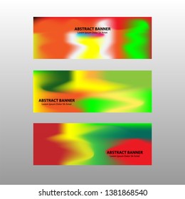 Vector abstract design banner web template.