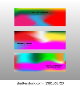 Vector abstract design banner web template.
