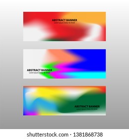 Vector abstract design banner web template.