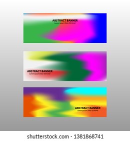 Vector abstract design banner web template. 