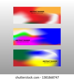 Vector abstract design banner web template.