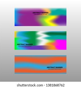 Vector abstract design banner web template.