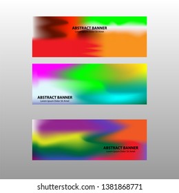Vector abstract design banner web template.