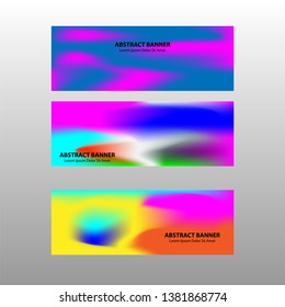 Vector abstract design banner web template.