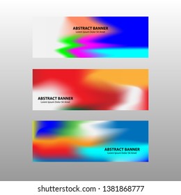 Vector abstract design banner web template. 