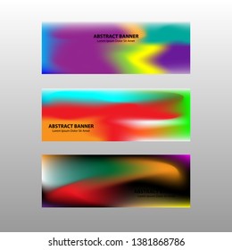 Vector abstract design banner web template.