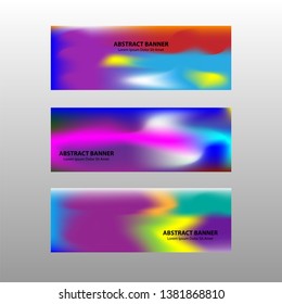 Vector abstract design banner web template.