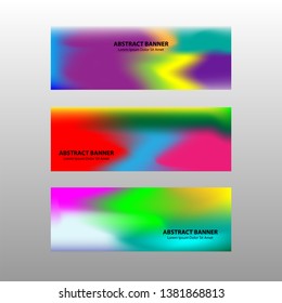 Vector abstract design banner web template.