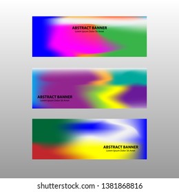 Vector abstract design banner web template.