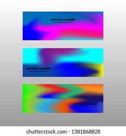 Vector abstract design banner web template.