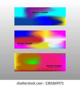 Vector abstract design banner web template.